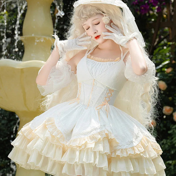 Dream Ballet ~ Sweet Lolita JSK Dress Short Corset Party Dress