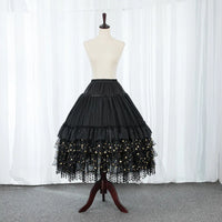 Falling Stars ~ Puffy Lolita Petticoat w. Detachable Hoops & Tassels