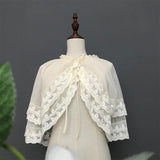 Sweet Lolita Lace Top Mesh Poncho Cover Up
