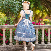 Flowers & Grass ~ Sweet Printed Lolita JSK Dress by Infanta