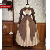 Detective Alice ~ Cool Long Sleeve Lolita Dress w. Underbust Trech Coat by Alice Girl ~ Pre-order