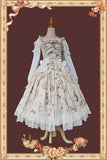 Miss Bunny ~ Sweet Printed Lolita Corset Top & Long Skirt Set by Infanta