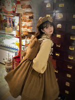 Bears Love Cookie ~ Sweet Lolita Salopette Dress by Alice Girl ~ Pre-order