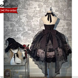 Gothic Halter Neck Dress Midi Party Dress by Alice Girl ~ Dolls' Secret