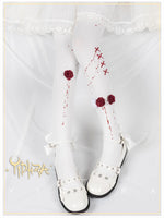 Zombie Bride ~ Gothic Lolita Tights by Yidhra