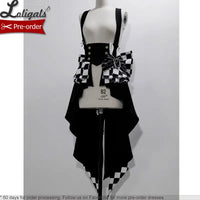 Ouji Outfit Cool Lolita Waist Cincher w. High Low Skirt by Princess Chronicles ~ Rabbit Theater Corset Costume