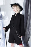 Ouji Lolita Long Sleeve Shirt Gothic Pointed Collar Blouse by Princess Chronicles