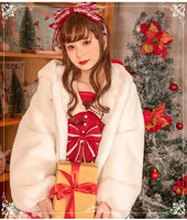 Sweet Bunny Ear Lolita Coat Warm Winter Jacket for Women