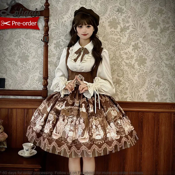 Cross Print JSK by Metamorphose Temps de Fille