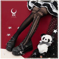 The Witch ~ Gothic Lolita Tights Mesh Pantyhose by Yidhra