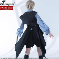 Ouji Lolita Outfit Cool Boy Style Prince Hooded Vest/ Shorts/ Long Sleeve Shirt by Princess Chronicles ~ Narrative Guideline