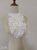 Sweet Lolita Jabot Necktie Victorian Ruffled Neck Accessories Detachable Chiffon Collar