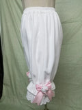 Cute Warm Fleece Lolita Bloomers Ruffled Autumn Winter Plush Shorts Under Pants with Pockets for Women