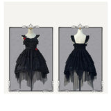 The Queen of Night ~ Sweet Lolita JSK Dress Asymmetrical Party Dress