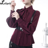 Classic Retro Lolita Shirt Elegant British Medieval Long Sleeve Men's and Women's Long Sleeve Top