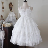 Love Organza ~ Sweet Lolita JSK Dress Tiered Party Dress