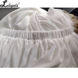 Gorgeous Long Lolita Petticoat Versatile Chiffon Underskirt Ruffled Gold Lace Skirt Extender