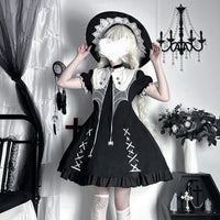 Spider Girl ~ Gothic Short Sleeve Lolita Dress Halloween Costume