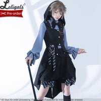 Ouji Lolita Outfit Cool Boy Style Prince Hooded Vest/ Shorts/ Long Sleeve Shirt by Princess Chronicles ~ Narrative Guideline