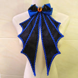 Gothic Bat Wings Jabot Collar Lolita Halloween Bow Tie Cosplay Neck Accessories