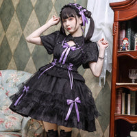 Blooming Lotus ~  Chinese Style Lolita OP Dress Casual Short Dress by Yomi