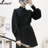 Classic Retro Lolita Shirt Elegant British Medieval Long Sleeve Men's and Women's Long Sleeve Top