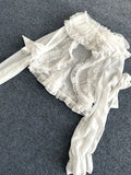 Sweet Chiffon Lolita Top Long Sleeve Sheer Shrug