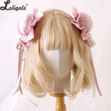 Multi-color Lolita Hair Clips Chinese Style Cheongsam Bun Head Ruffled Balls Headpiece