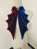 Gothic Bat Wings Jabot Collar Lolita Halloween Bow Tie Cosplay Neck Accessories