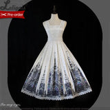 Pre-order Gothic Lolita JSK Dress Vintage Church Printed Sleeveless Midi Party Dress by Alice Girl