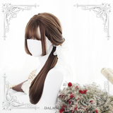 Hanako ~ Japanese Style Black Long Straight Wig with Bangs Cosplay Wig