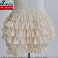 The Hunter ~ Cotton Lolita Bloomer Tiered Cosplay Shorts