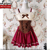 The Hunter ~ Gothic Lolita JSK Dress Mini Corset Dress by Alice Girl ~ Pre-order