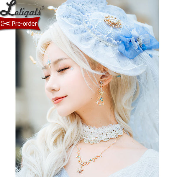 Frozen Throne ~ Sweet Matching Lolita Accessories Necklace Bracelet Hat