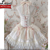 The Cross ~ Sweet Halter Neck Lolita JSK Dress Corset Mini Party Dress by Alice Girl ~ Pre-order