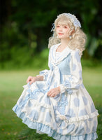 Pasture Story ~ Sweet Printed Casual Dress Long Sleeve Lolita Dress