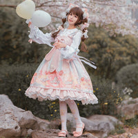 Doggies & Doughnuts ~ Sweet Lolita JSK Dress Midi Party Dress