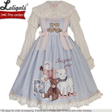 Pre-order ~ Sheep & Bear ~ Long Sleeve Peter Pan Collar Lolita Blouse by Alice Girl