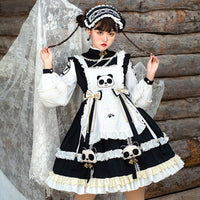 Panda's Shop ~ Sweet Vintage Lolita Dress Long Sleeve Dress
