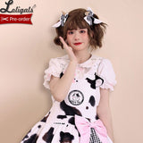 Pre-order ~ Sweet Milk ~ Lolita Bow Hair Clips by Alice Girl
