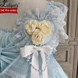 The Princess of Sea ~ Heart Style Lolita Headdress w. Veil by Alice Girl ~ Pre-order