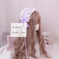 The Goddess of Love ~ Sweet Lolita Headband Ruffled Lace Hairband with Clip