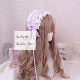 The Goddess of Love ~ Sweet Lolita Headband Ruffled Lace Hairband with Clip