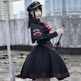 Military Officer ~ Cool Lolita JK Uniform Skirt and Shirt Set by YLF