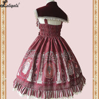 Holly School ~ Cross Printed Lolita JSK Dress by Infanta