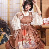 Rainy & Sunny Day ~ Kimono Style Lolita JSK Dress by Magic Tea Party