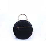 Sweet Round Lolita Satchel Bag with Butterfly Decor by LovelyLota