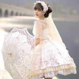 The Night Song ~ Elegant Lolita Wedding Dress Printed JSK Dress by YLF