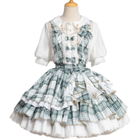 Icy Mucha ~ Sweet Plaid Lolita Skirt Mini Skirt by OCELOT