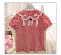 Pre-order ~ Sweet Milk ~ Short Sleeve Lolita Blouse by Alice Girl